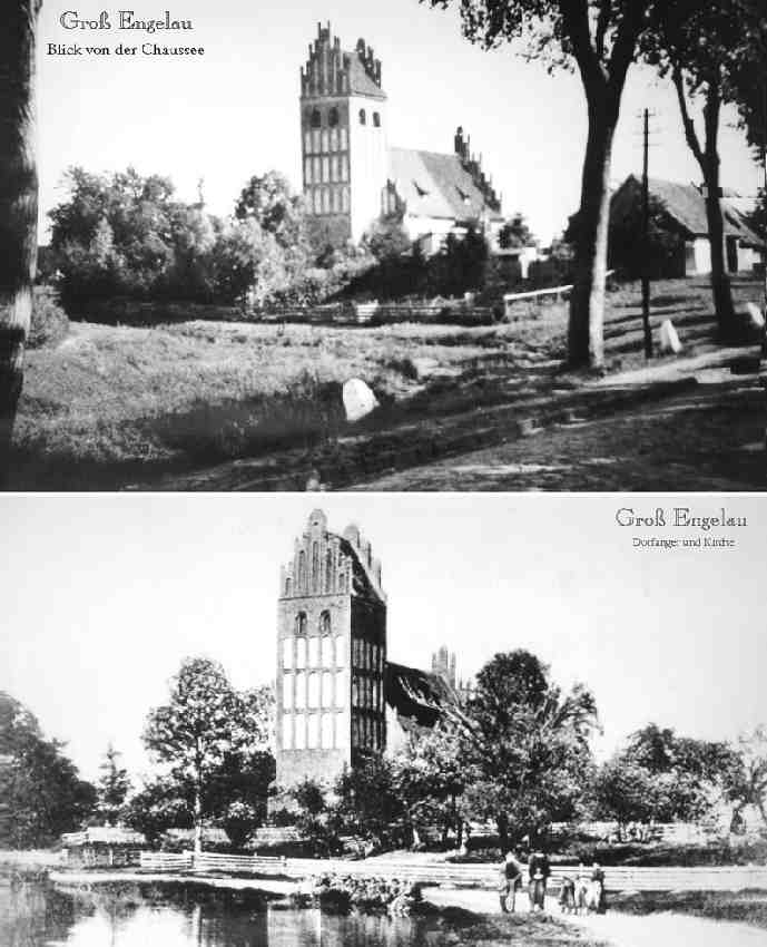 0350077 Gross Engelau, Blick von der Chaussee, Dorfanger und Kirche.jpg